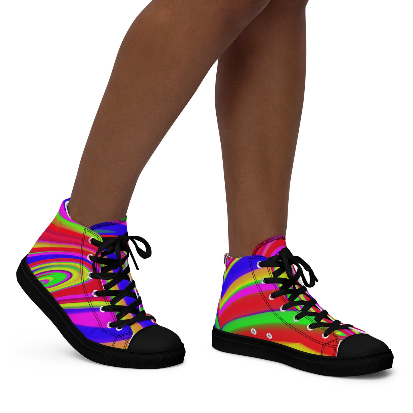 JAQZ Shack Psychedelic Women’s high top canvas shoes